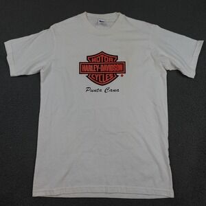 Spirit Harley-Davidson Shirt Mens Large White Punta Cana Motorcycle Tee